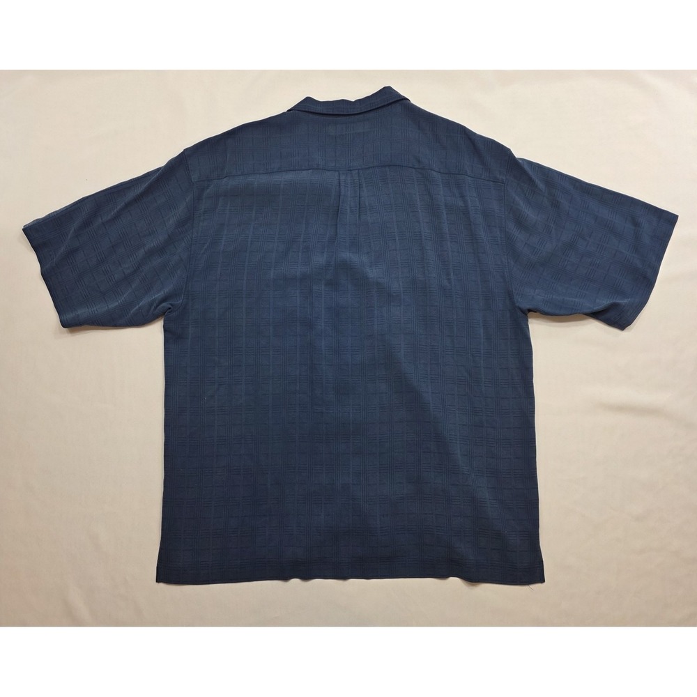 Tommy Bahama Palm Fresco Beach Men's Blue Silk Camp Shirt. Size XL - Picture 3 of 8